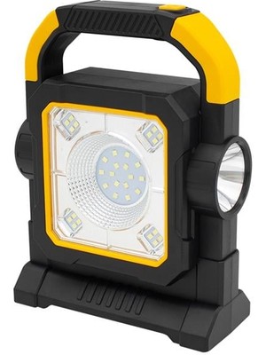 SiHako HC-7078-C Üç Çalışma Modlu Şarjlı Cob Ledli Taşınabilir Solar Panelli Lamba