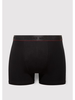 Mavi Siyah Basic Boxer Erkek Fitted Paça Tipi 0912178-900 Modern Tasarım Rahat Kesim