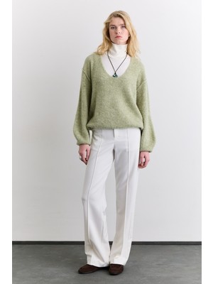 Manuka Soft Dokulu Kazak Yeşil