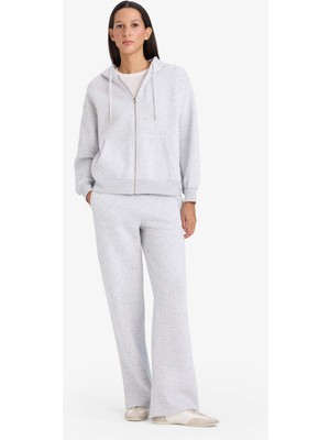 DeFacto Straight Fit Basic Yüksek Bel Kalın Eşofman Altı B8571AX26SP