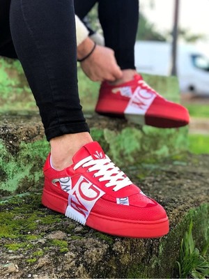 K&A Kırmızı Erkek Günlük Ayakkabı