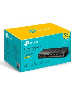 Binbir Göz Bilgisayar Tp-Lınk LS1008G 8 Port 10/100/1000 Yonetılemez Desktop Swıtch Plastik Kasa