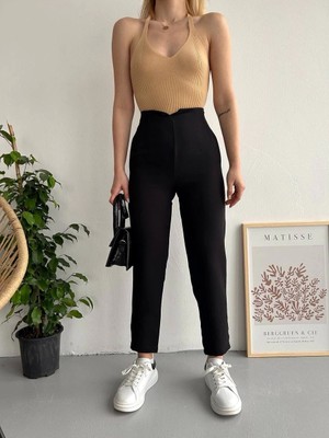 K&A Atlas Fletolu Pantolon Siyah