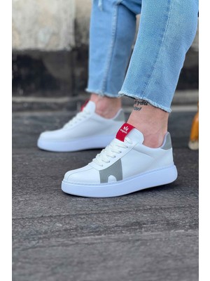K&A Beyaz Gri Erkek Casual Ayakkabı