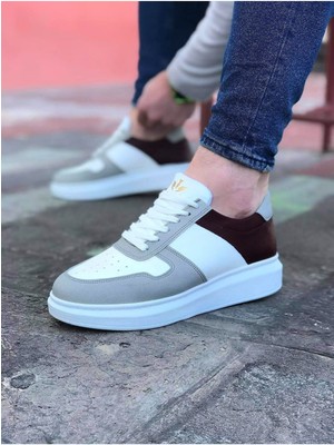 K&A Beyaz Taba Erkek Casual Ayakkabı