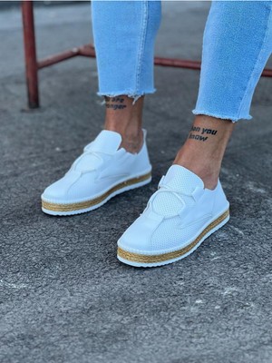 K&A Beyaz Erkek Casual Ayakkabı