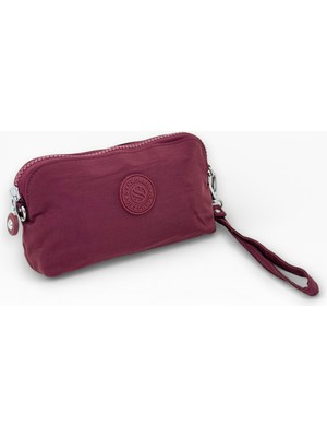 Krinkıl Model El Ve Çapraz Askılı Kartlık, Bozuk Para Bölmeli Kalemlik/Cüzdan Tipi Makyaj Çantası