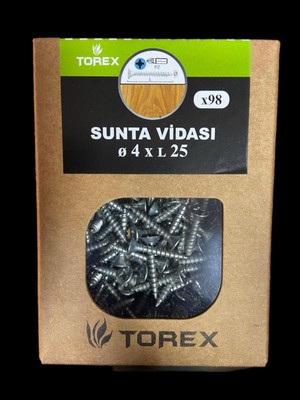 Torex 4*25 DIN7505 Sunta Vidası K.e.k.