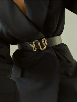 Fiori Yılan Tokalı Kadın Pantolon Kemeri, Ceket Kemeri, Elbise Kemeri, Gömlek Kemeri