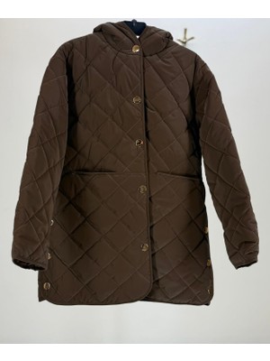 JOOQSTORE Çıtçıt Düğmeli Kapitone Mont