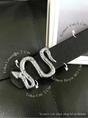 Fiori Yılan Tokalı Kadın Pantolon Kemeri, Ceket Kemeri, Elbise Kemeri, Gömlek Kemeri