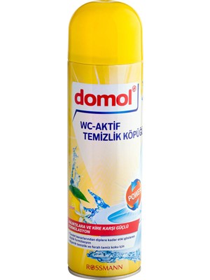 Domol Limon Özlü Tuvalet Temizleyici Köpük 500 ml - Derinlemesine Etkili Temizlik