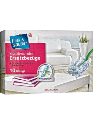 Flink & Sauber Toz Alma Aparatı Yedek Kılıf 10'lu Pamuk Malzeme ile Pratik Temizlik