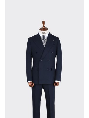 Kadir Büyükkaya Erkek Kruvaze Takım ELBISE-KAB1235S