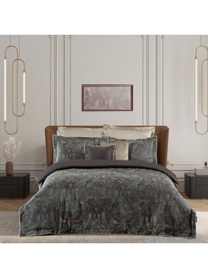 Sarev %100 Pamuk Saten Magnes Jakarlı Nevresim Takımı Çift Kişili Bej Standart