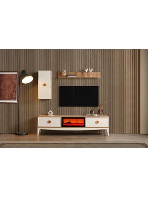 Doressa Lavis Şömineli Tv Ünitesi