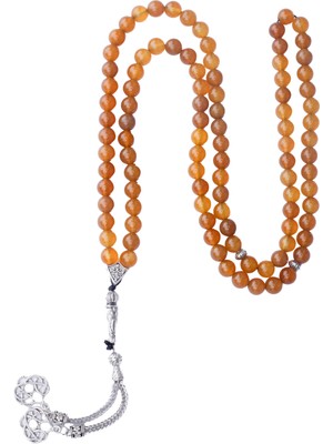 Bütüncül Şifa Saf Akik Doğal Taş 99'lu Tesbih