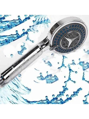 Zenvia Mercedes Krom Kaplama 3 Fonksiyonlu Duş Başlığı Fiskiye Fıskiye