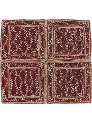 Kilim Antik El Işi Ince Kum Boncuklu Masa Sehpa Fiskos Örtüsü 0872 - Yeni - Çok Renkli