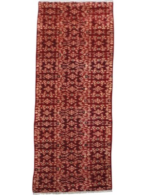 Kilim Antik El Dokuma Kumkapı Çiçekli Yolluk Yün Halı 0763 - Yeni - Kırmızı