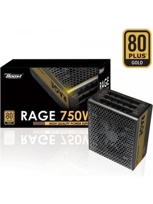Power Boost Powerboost 750W 80+ Gold Rage BST-ATX750G Tam Modüler Power Supply