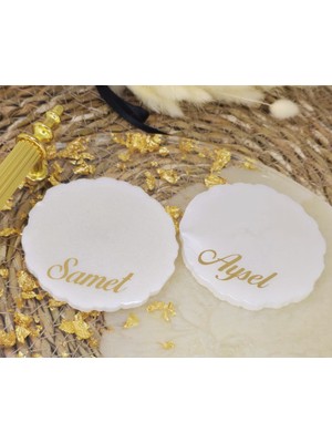 Frisson Isminize Özel 7 cm Yüzük Yükseltici, Yüzüklük, Söz-Nişan Tepsisi Aksesuarı 2 Adet Isminize Özel 7 cm Yüzük Yükseltici, Yüzüklük, Söz-Nişan Tepsisi Aksesuarı 2 Adet