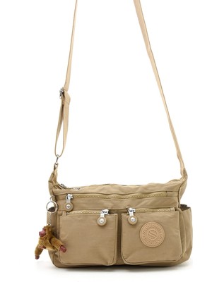 Sanmorris Kadın Orta Boy Suya Dayanıklı Krinkıl Çapraz Omuz Çantası