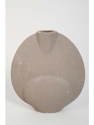 Vitale Seramik Gri Yumurta Vazo 24*10*26 cm AK.KD0055