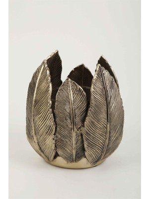 Vitale Sea Gold Yaprak Mumluk 16*16*16 cm AK.KV0356