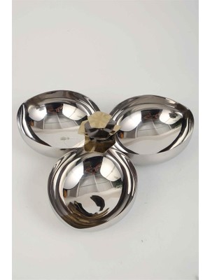 Vitale Yaprak Üçlü Çerezlik 26*26*12 cm MTFK.0202