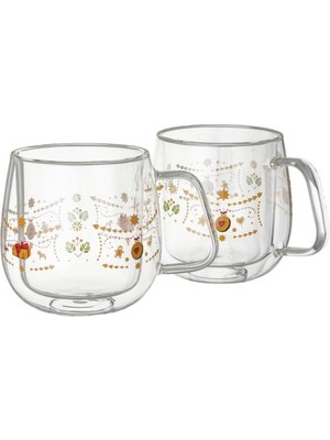 Hutschenreuther Christmas Love Çift Cidarlı 350ML Cappuccino Seti- 2 Parça