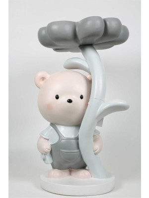 Vitale Gri Yonca Ayı Sehpa 77X52 cm AK.KZ0049