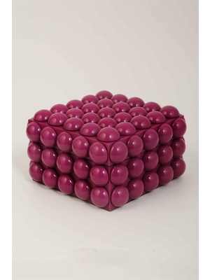 Vitale Joy Boncuk Mor Kutu 16*16*8 cm AK.KV0101