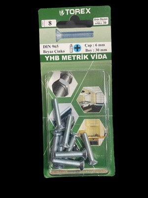 Torex Dın 965 6X30 Yhb Küt Uçlu Metrik Vida