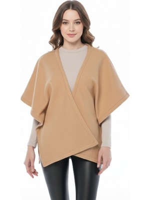 Asn Concept Kadın Mavi Renk Polar Panço