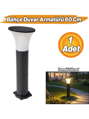 Badem10 Kuğu Set Üstü Bahçe Duvar Armatürü 60 cm Şık Dış Mekan Aydınlatma Aplik Villa Bahçe Duvar Lambası