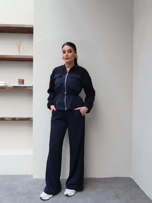 Esra Helvacı Triko Detaylı Eşofman Takım