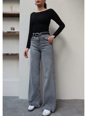 Esra Helvacı Likralı Straight Jean