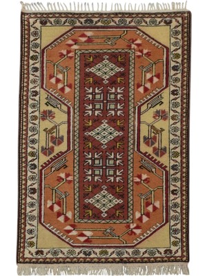Kilim Antik El Dokuma Bozalan Milas Muğla Yün Halı 0776 - Vintage - Çok Renkli