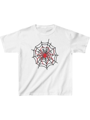 Velmora Fashion Unisex Çocuk Baskılı T-Shirt - Beyaz