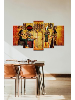 TeknoKapsül Mısır Tablo 5 Parçalı Mdf Tablo 60 x 100