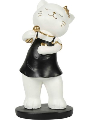 Vitale Ninas Şarkıcı Kedi 12.5*12*25.5 cm AK.KM0022