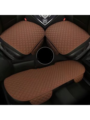 Rebols Tay Tüyü Cepli Oto Koltuk Minder Seti - Koltuk Koruma Kılıfı (3'lü Set)