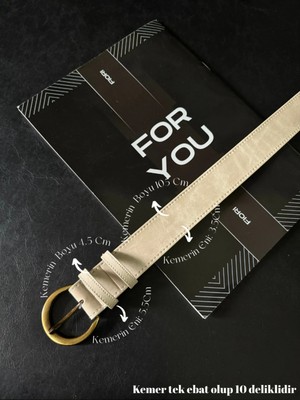 Fiori Oval Tokalı Antik Kadın Pantolon Kemeri, Ceket Kemeri, Gömlek Kemeri, Elbise Kemeri