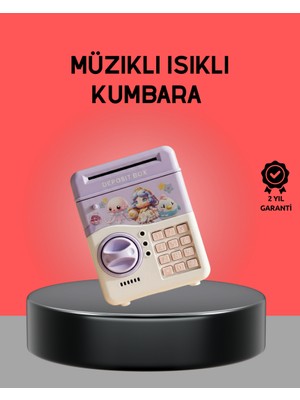 Zero Land Sptrns Çocuklar Için Elektronik Şifreli Para Biriktirme Kumbarası Mor