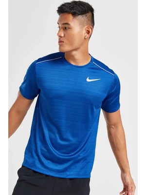 Nike Dri-Fit Miller Standart Kesim Lacivert Erkek Spor Tişört