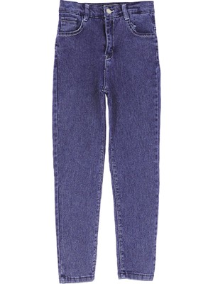 Modanino Kız Çocuk Ekstra Likralı-Esnek Belli Jean Pantolon 6-14 Yaş 12486