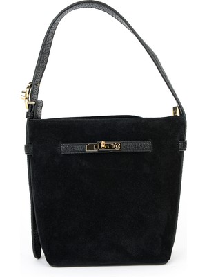 Ziya, Kadın Hakiki Deri Omuz ve El Çantası 153979Z5021 Siyah