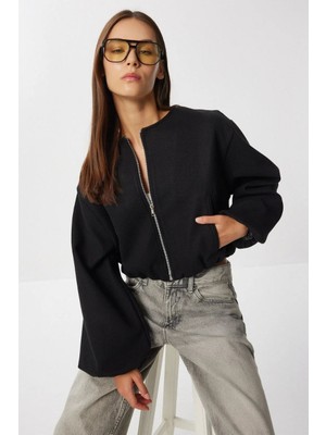 Yumuşak Kaşe Soft Bomber Ceket