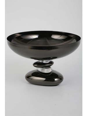 Vitale Volkan Siyah Kase 23*23*9 cm MTFK.0169
